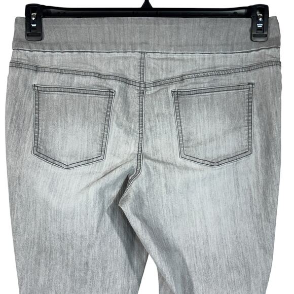 Chico’s SZ 2 (Large/12) Jeggings Jeans Pull-On Stretch Mid-Rise Rear Pocket Gray - Picture 4 of 7